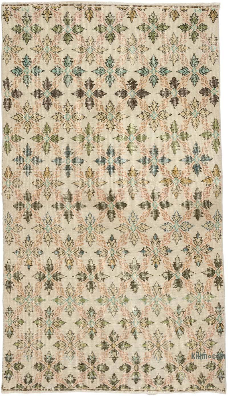El Dokuma Vintage Halı - 116 cm x 196 cm - K0070789