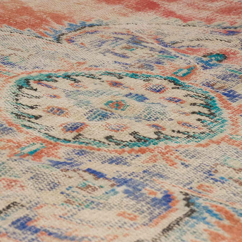 Alfombra Vintage Turca Anudada a Mano - 141 cm x 271 cm - K0070791