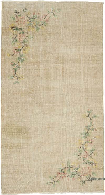 Vintage Turkish Hand-Knotted Rug - 3' 8" x 7'  (44" x 84")