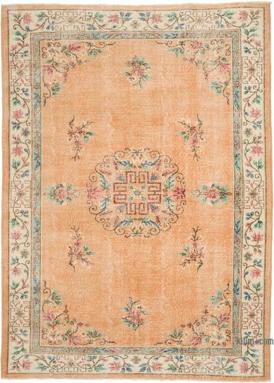 Vintage Turkish Hand-Knotted Rug - 7'  x 9' 9" (84" x 117")