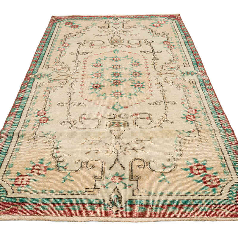 El Dokuma Vintage Halı - 110 cm x 223 cm - K0070806