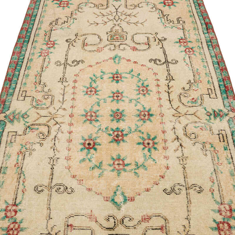 El Dokuma Vintage Halı - 110 cm x 223 cm - K0070806