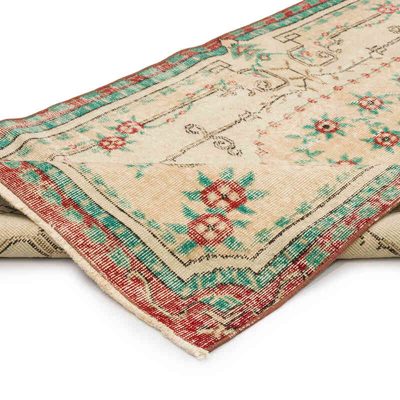 El Dokuma Vintage Halı - 110 cm x 223 cm - K0070806