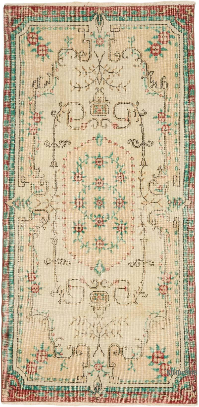 El Dokuma Vintage Halı - 110 cm x 223 cm - K0070806