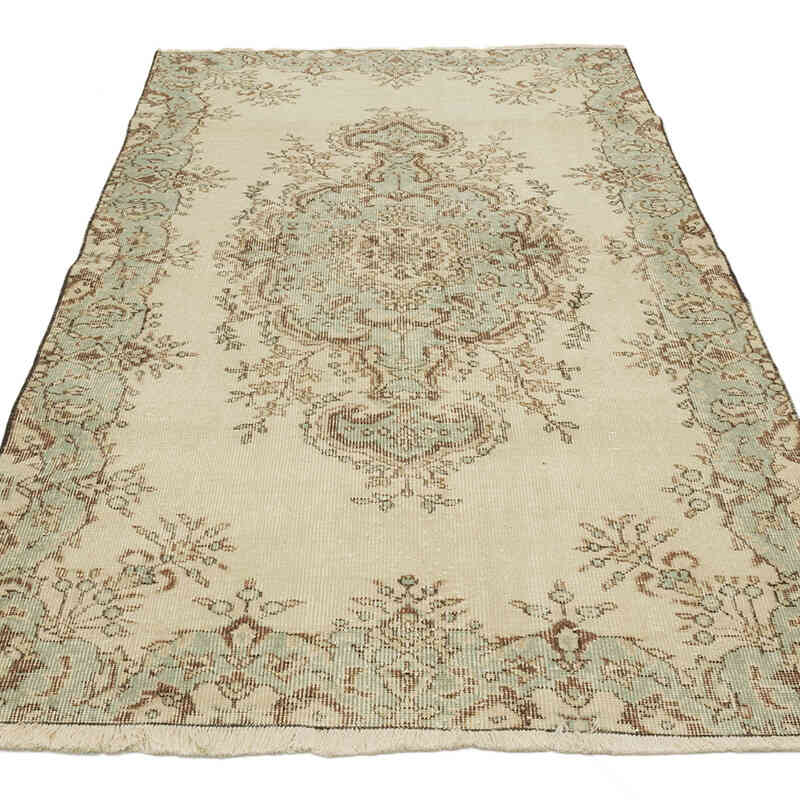 El Dokuma Vintage Halı - 113 cm x 200 cm - K0070810