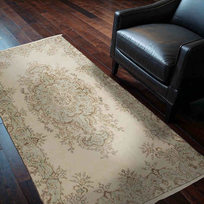El Dokuma Vintage Halı - 113 cm x 200 cm - K0070810