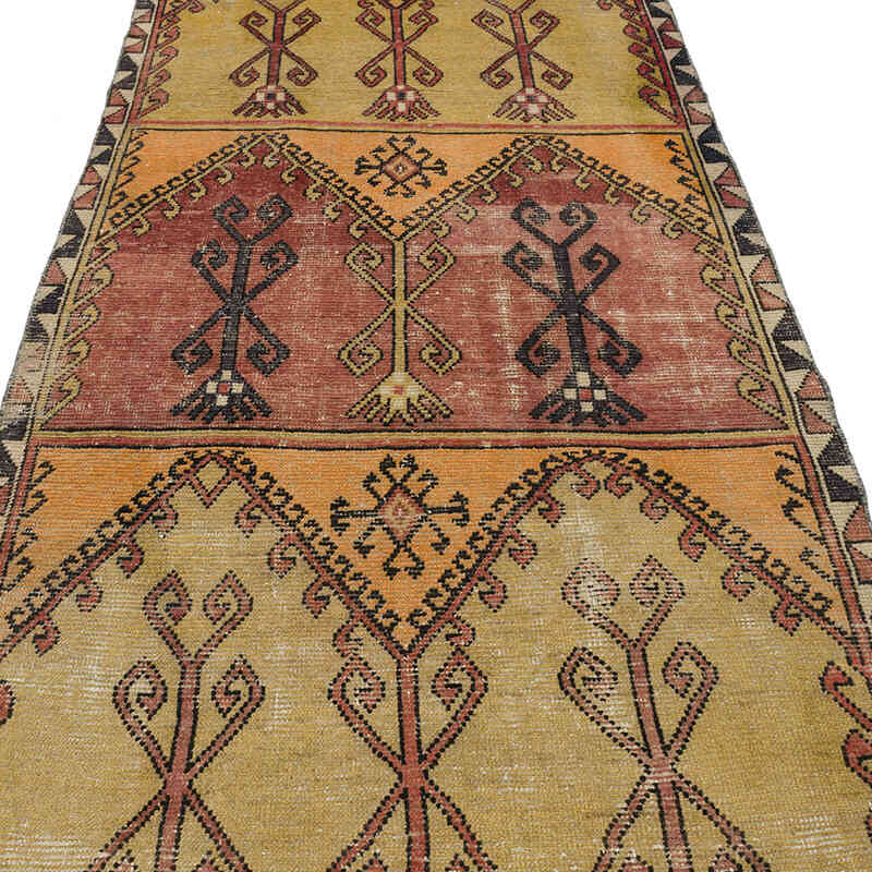 Vintage Turkish Hand-Knotted Runner - 3' 8" x 9' 7" (44" x 115") - K0070815