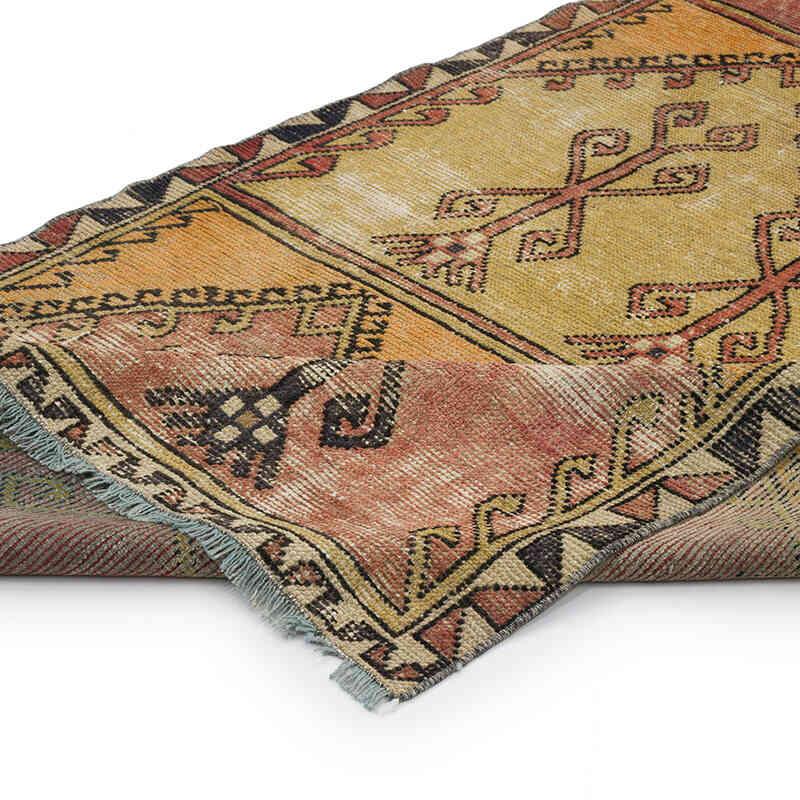 Vintage Turkish Hand-Knotted Runner - 3' 8" x 9' 7" (44" x 115") - K0070815