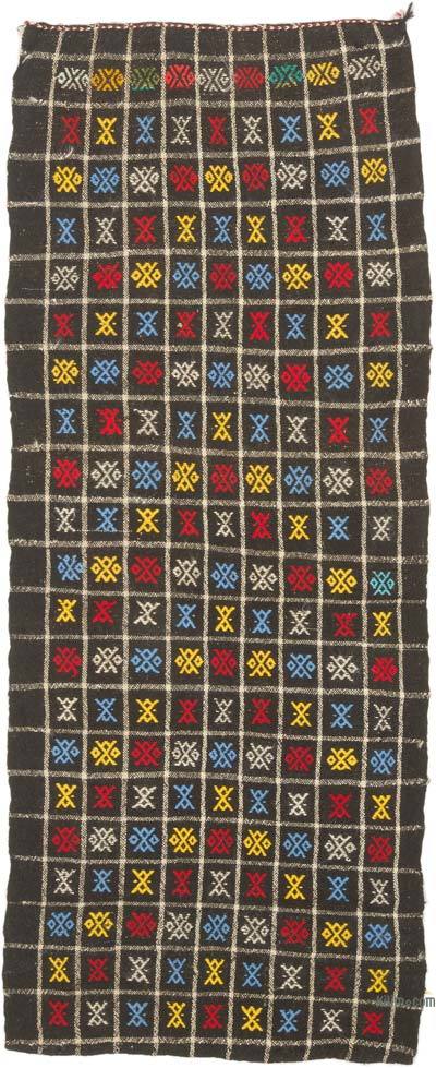 Vintage Anatolian Jijim Rug - 3' 4" x 8' 2" (40" x 98")