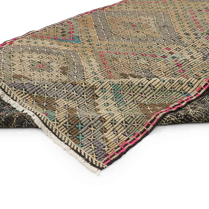 Vintage Anatolian Jijim Rug - 5' 5" x 10' 6" (65" x 126") - K0070821