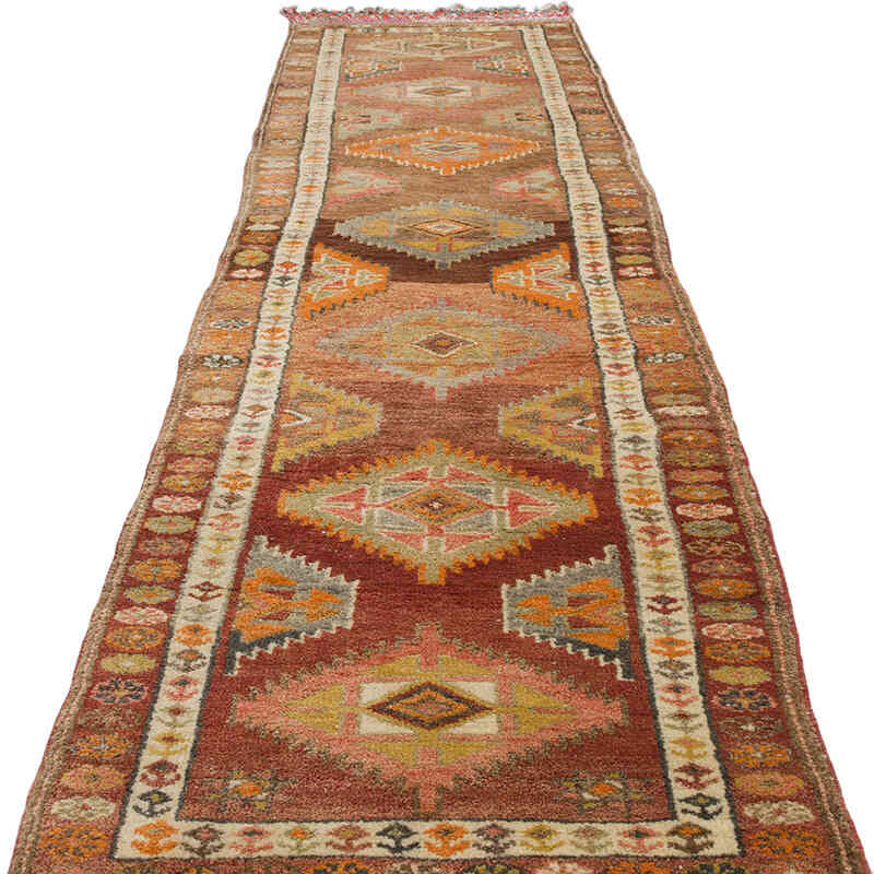 Vintage Tribal Runner Rug - 2' 11" x 11' 3" (35" x 135") - K0070823