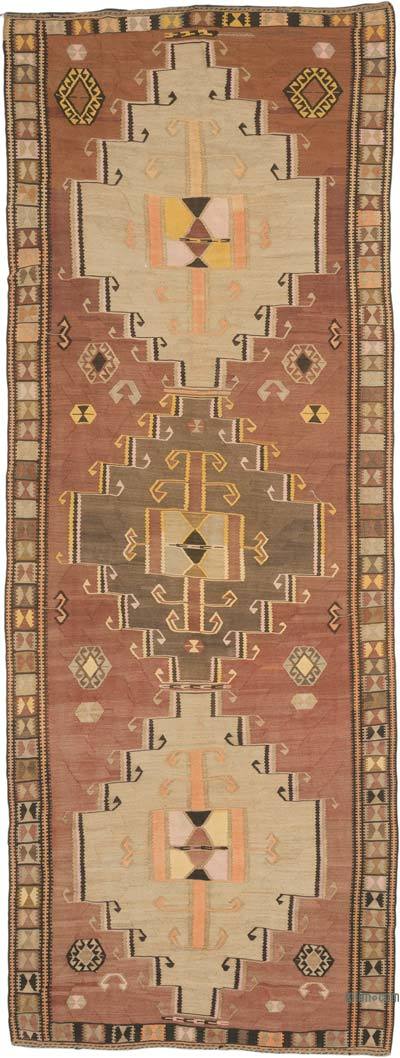 Vintage Kars Kilim Runner - 5'  x 13' 5" (60" x 161")