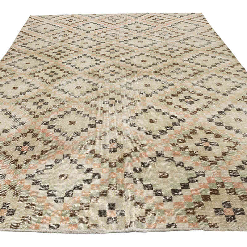 Alfombra Vintage Turca Anudada a Mano - 187 cm x 310 cm - K0070827
