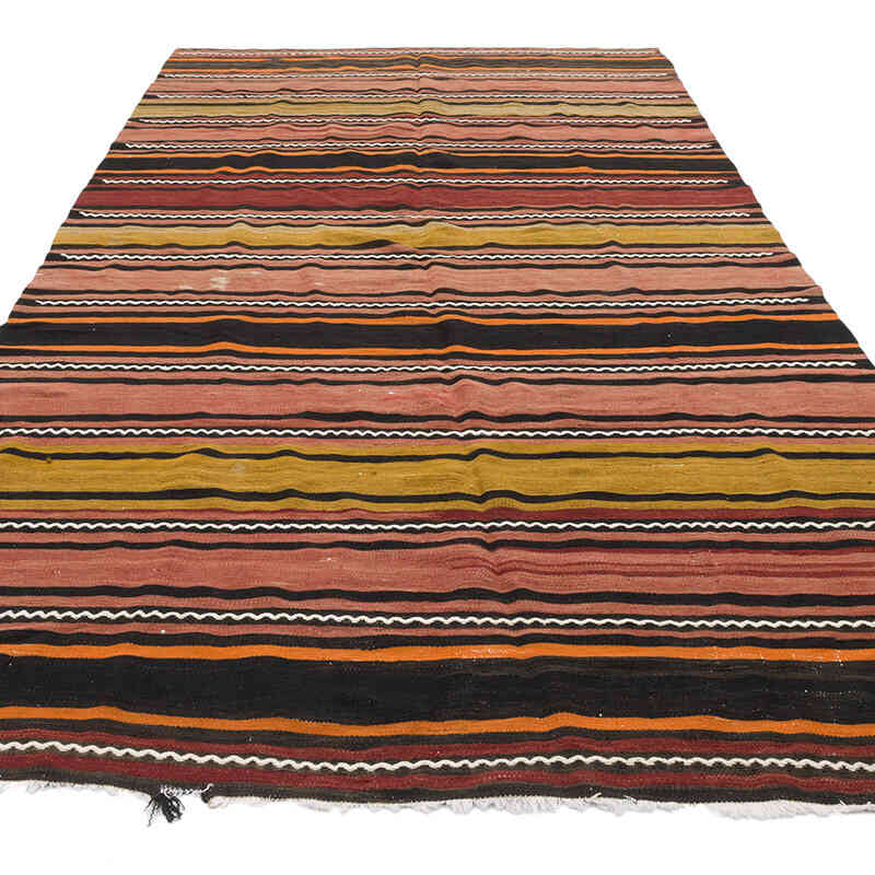 Vintage Turkish Kilim Rug - 5' 3" x 10' 3" (63" x 123") - K0070834