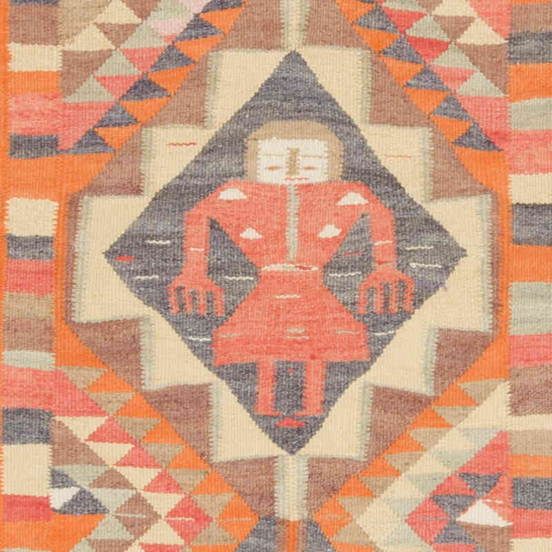 Vintage Anadolu Kilim Yolluk - 95 cm x 365 cm - K0070835