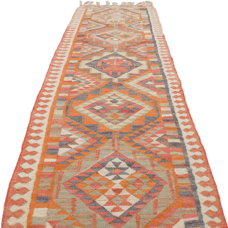 Vintage Anadolu Kilim Yolluk - 95 cm x 365 cm - K0070835