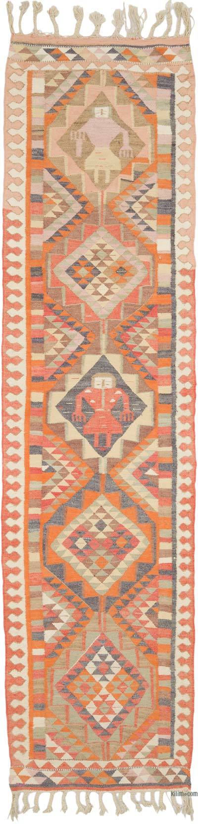 Alfombra Kilim Tribal Vintage - 95 cm x 365 cm