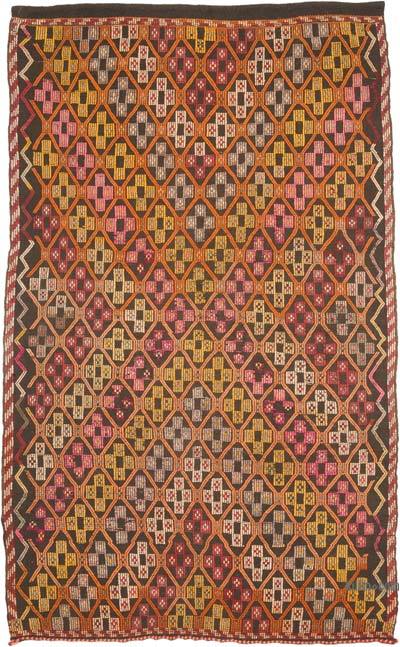 Vintage Anatolian Jijim Rug - 5' 3" x 8' 8" (63" x 104")