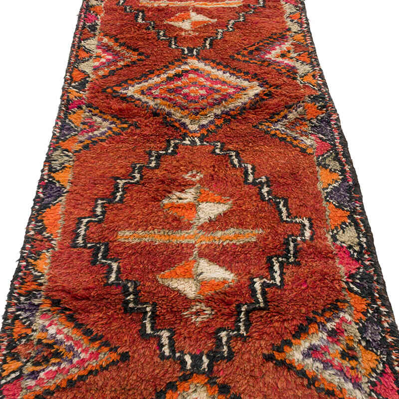 Vintage Tribal Runner Rug - 2' 10" x 11' 3" (34" x 135") - K0070839