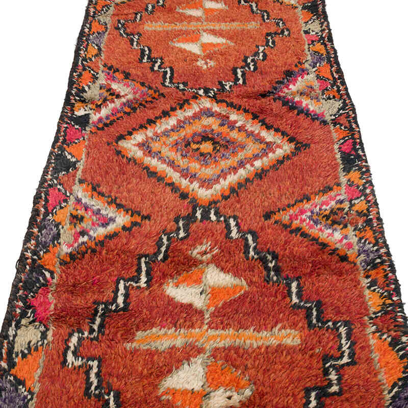 Vintage Tribal Runner Rug - 2' 10" x 11' 3" (34" x 135") - K0070839