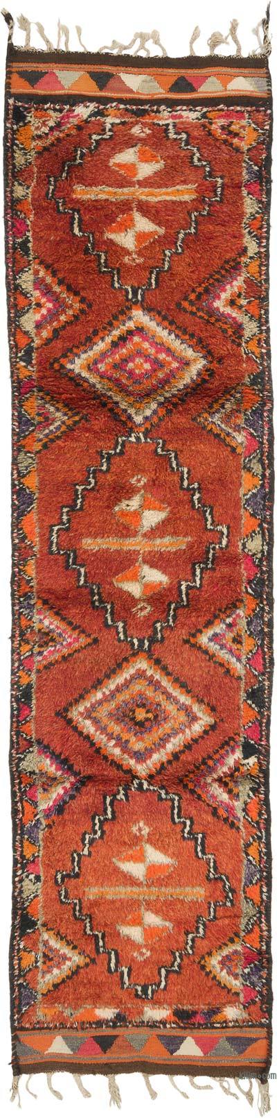 Vintage Tribal Runner Rug - 2' 10" x 11' 3" (34" x 135")