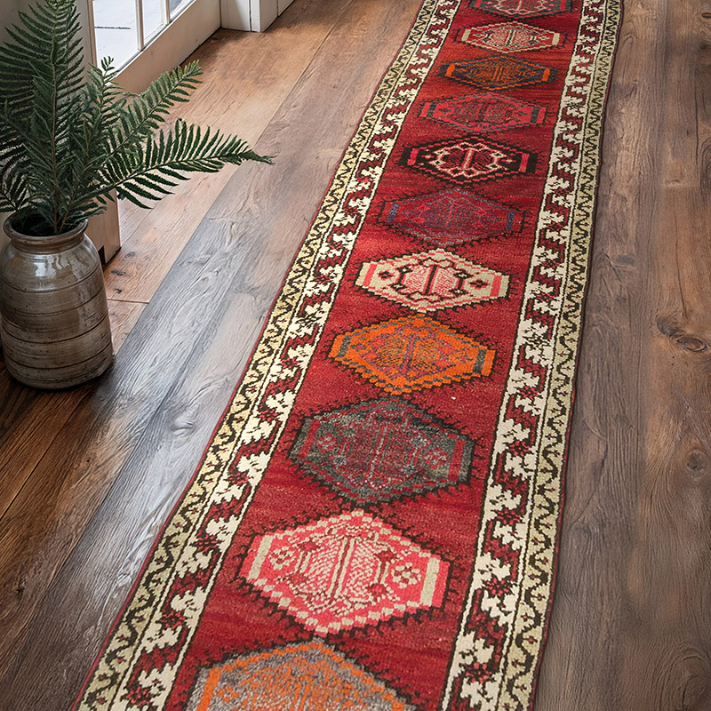 Vintage Anadolu Yolluk - 88 cm x 426 cm - K0070855