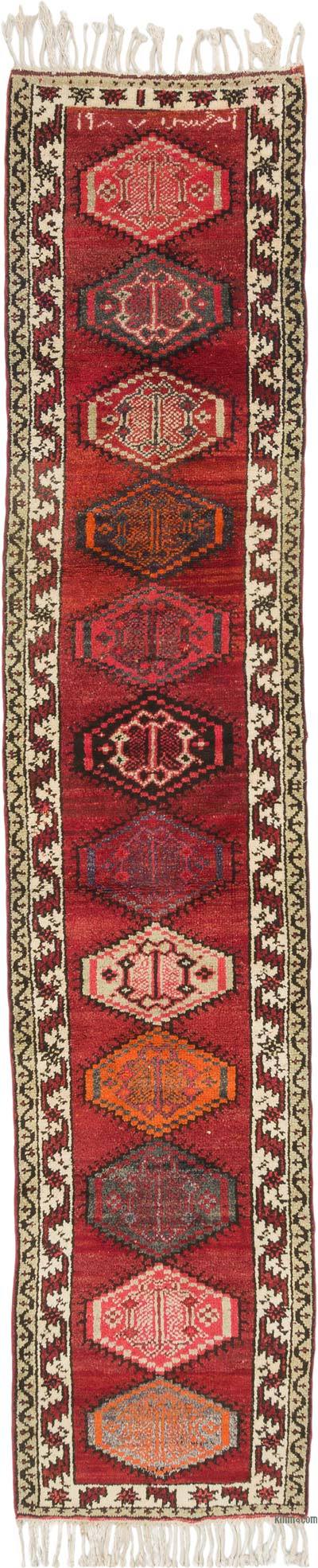 Vintage Tribal Runner Rug - 2' 11" x 14'  (35" x 168")