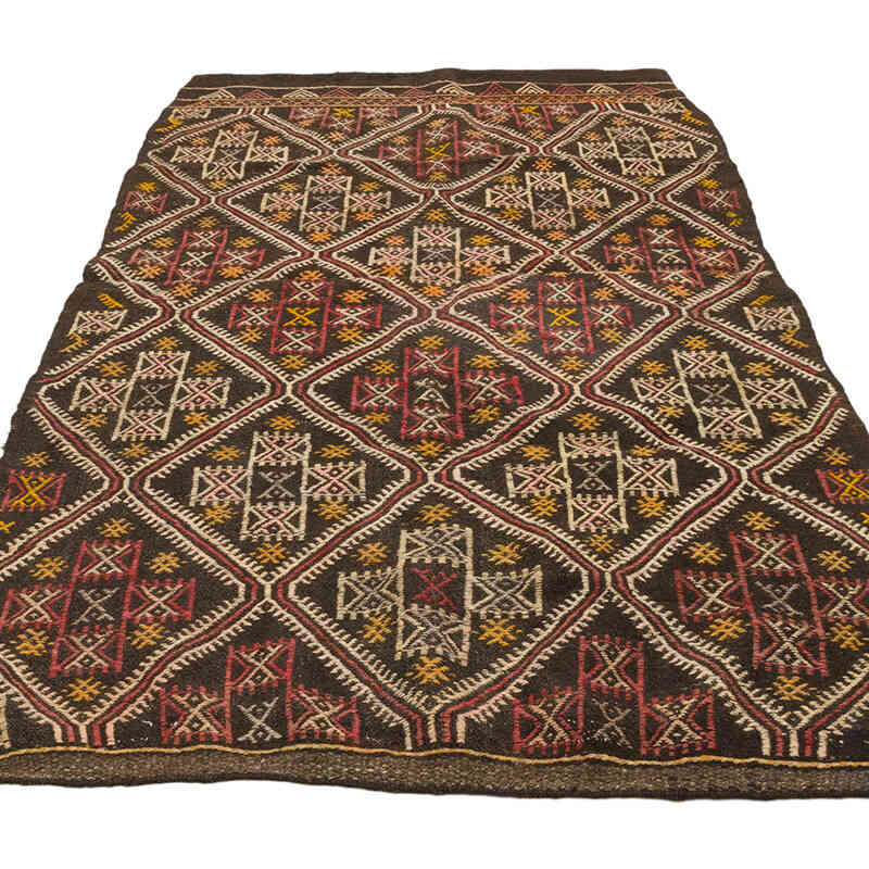 Vintage Anatolian Jijim Rug - 4' 1" x 7' 8" (49" x 92") - K0070857