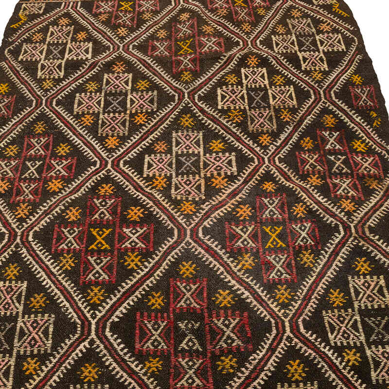 Vintage Anatolian Jijim Rug - 4' 1" x 7' 8" (49" x 92") - K0070857