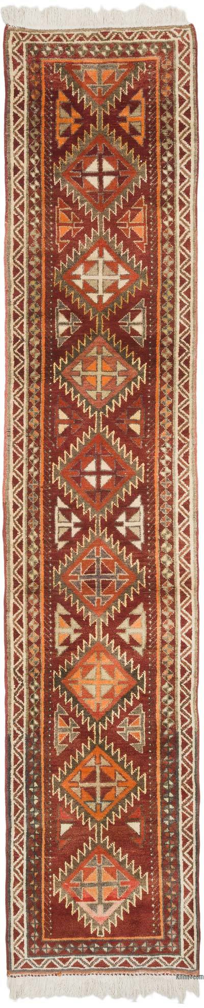 Vintage Tribal Runner Rug - 2' 9" x 12' 10" (33" x 154")