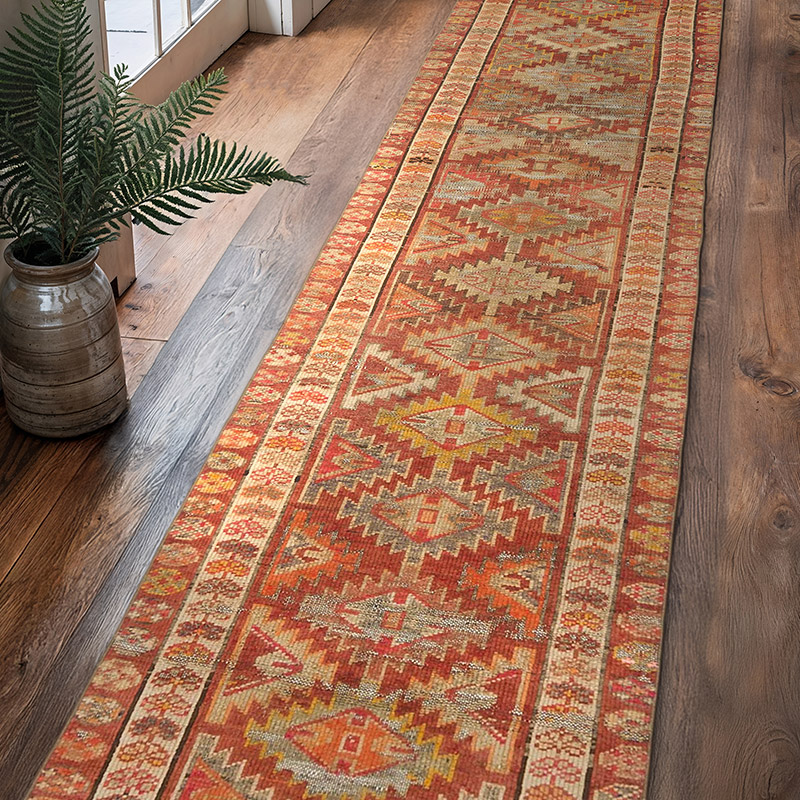 Alfombra Vintage de pasillo - 85 cm x 360 cm - K0070871