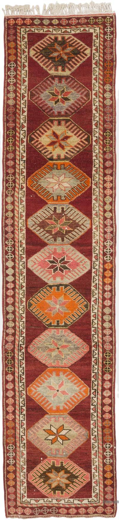 Vintage Tribal Runner Rug - 2' 9" x 12' 2" (33" x 146")