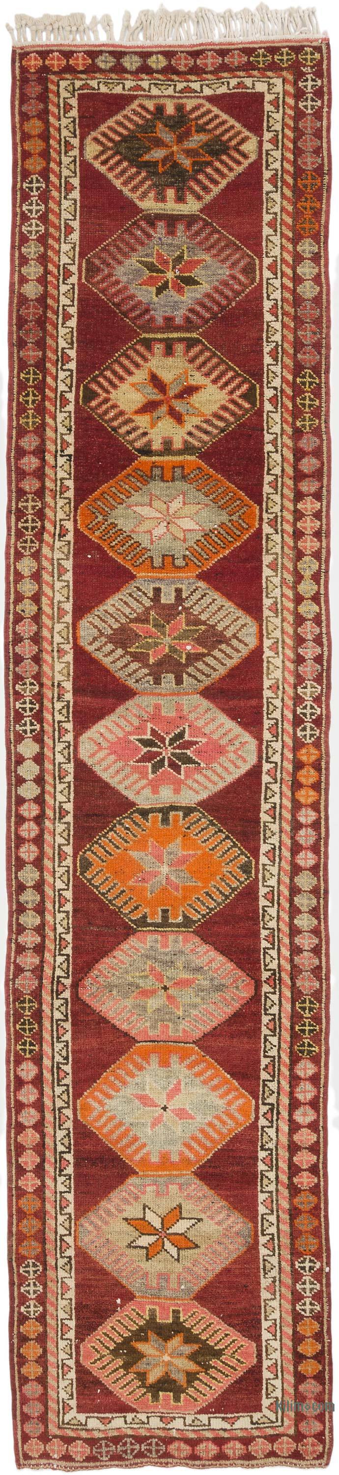Alfombra Vintage de pasillo - 84 cm x 370 cm - K0070874