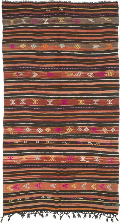 Vintage Turkish Kilim Rug - 6'  x 10' 8" (72" x 128")