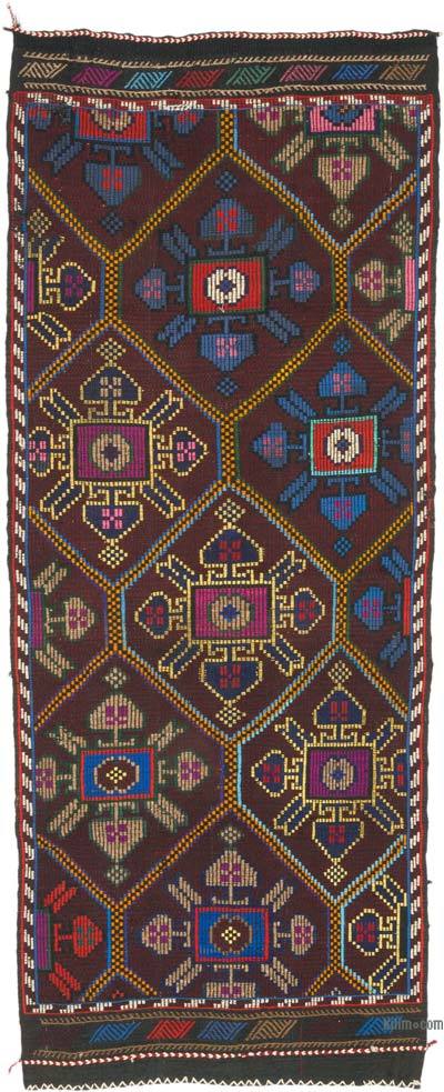 Vintage Anatolian Jijim Rug - 3' 9" x 9' 3" (45" x 111")