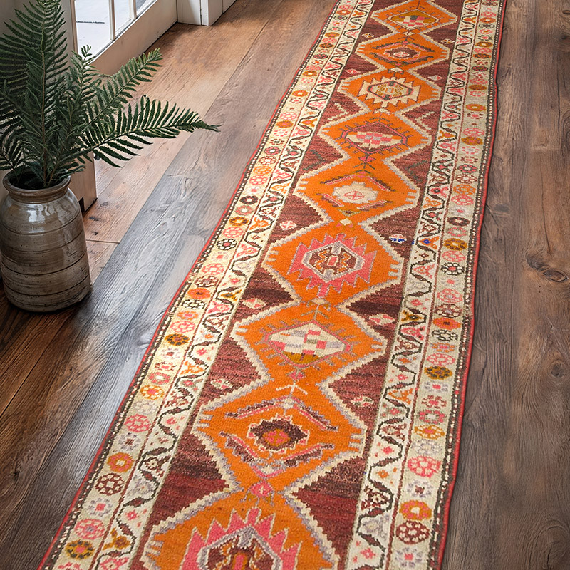 Vintage Anadolu Yolluk - 84 cm x 373 cm - K0070902