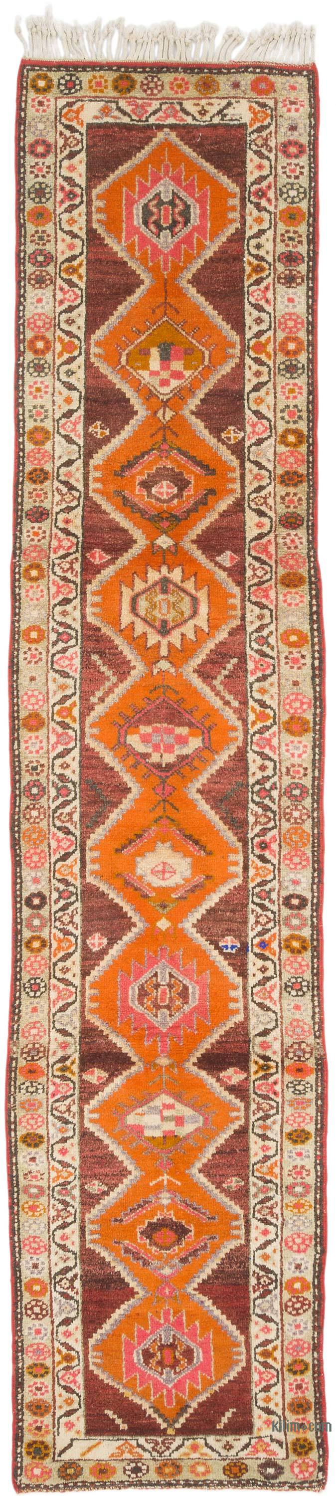 Vintage Anadolu Yolluk - 84 cm x 373 cm - K0070902