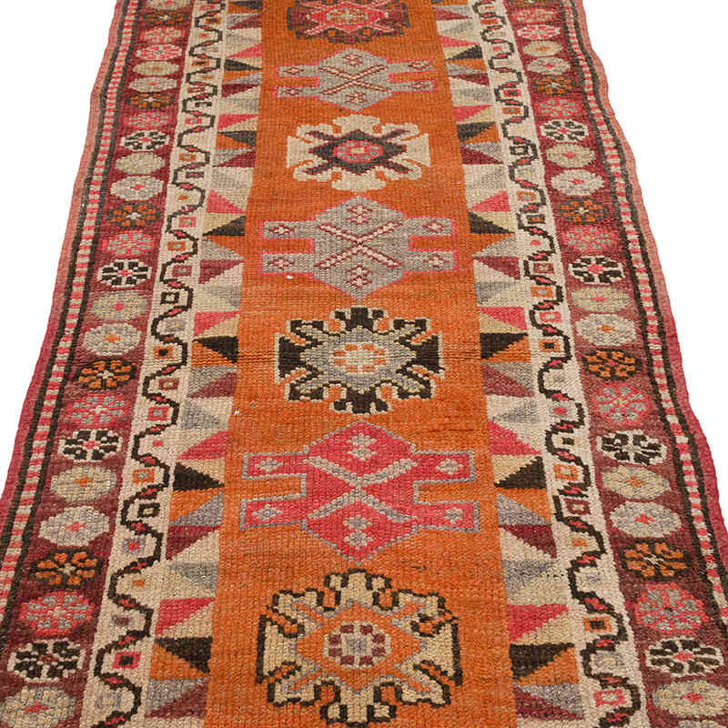 Vintage Tribal Runner Rug - 2' 11" x 10' 11" (35" x 131") - K0070908