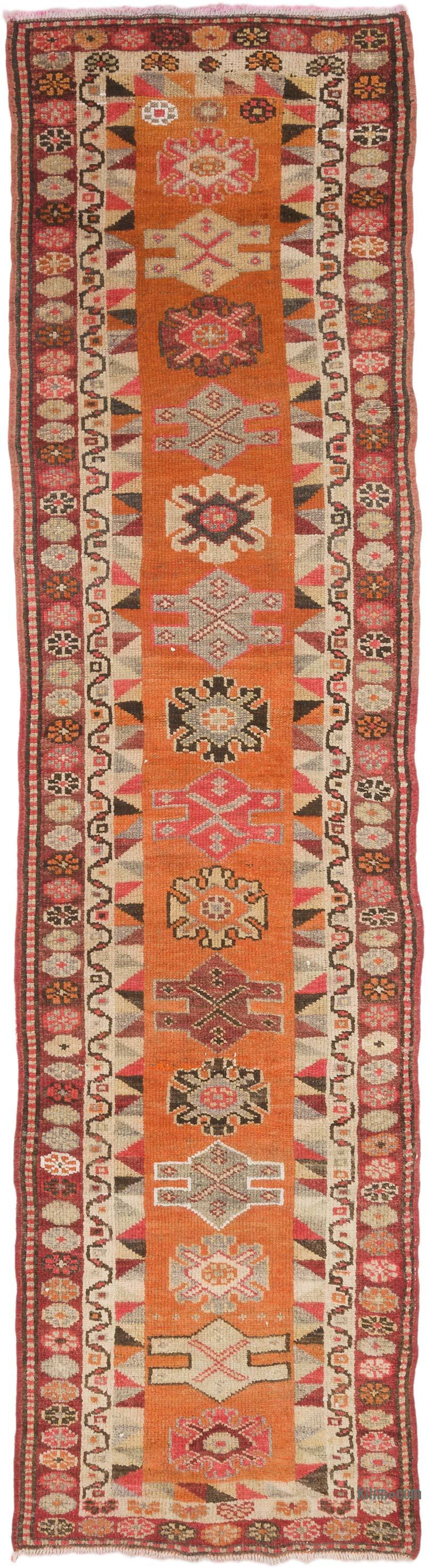 Vintage Tribal Runner Rug - 2' 11" x 10' 11" (35" x 131") - K0070908