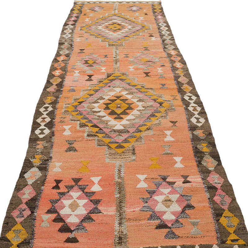 Alfombra Kilim Tribal Vintage - 95 cm x 350 cm - K0070912