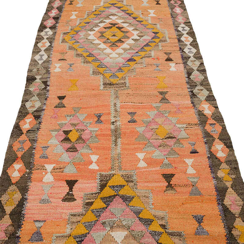 Alfombra Kilim Tribal Vintage - 95 cm x 350 cm - K0070912