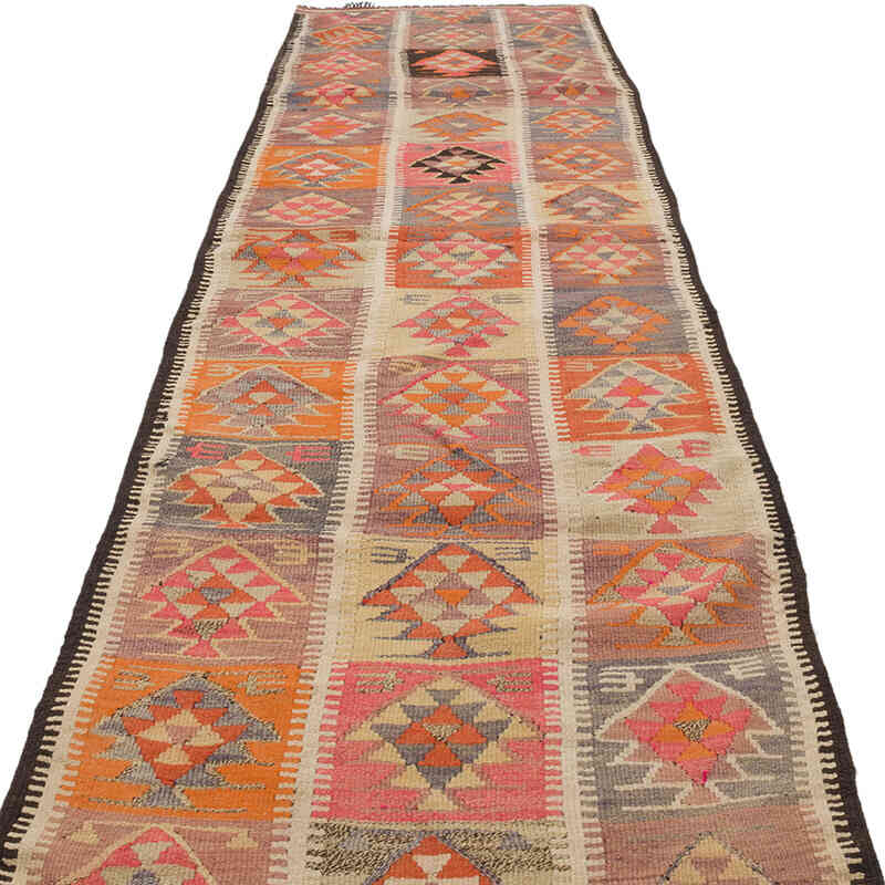Alfombra Kilim Tribal Vintage - 94 cm x 350 cm - K0070915