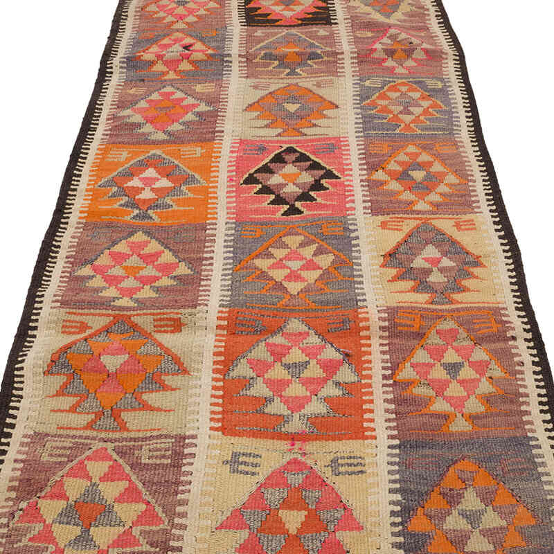 Alfombra Kilim Tribal Vintage - 94 cm x 350 cm - K0070915