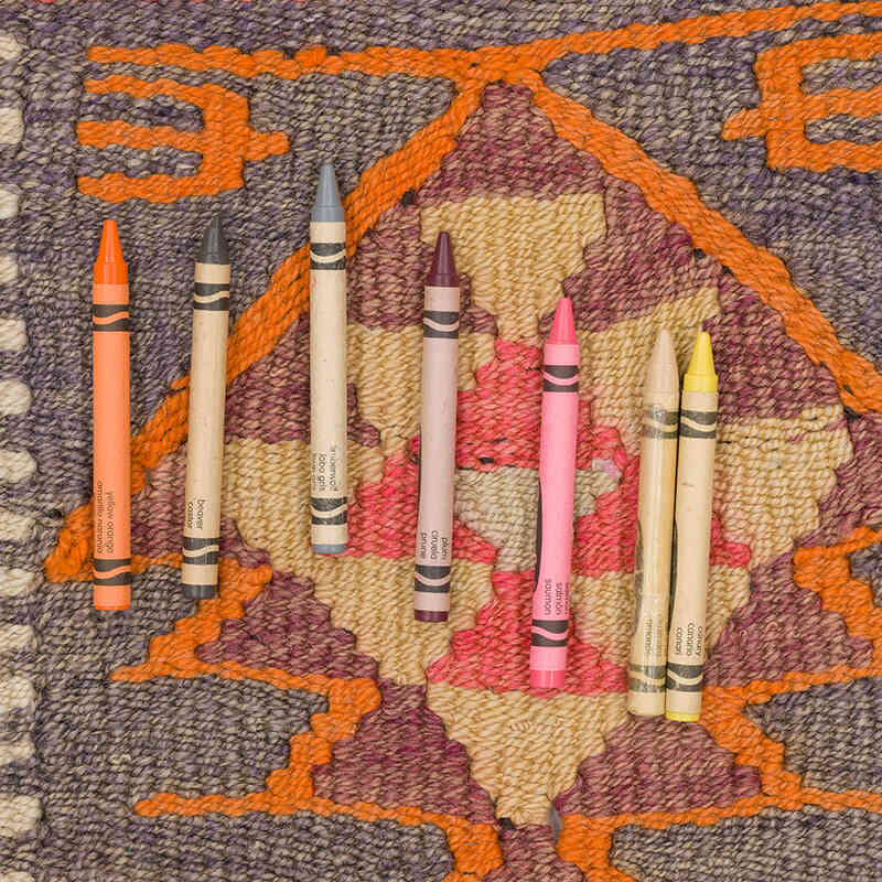 Alfombra Kilim Tribal Vintage - 94 cm x 350 cm - K0070915