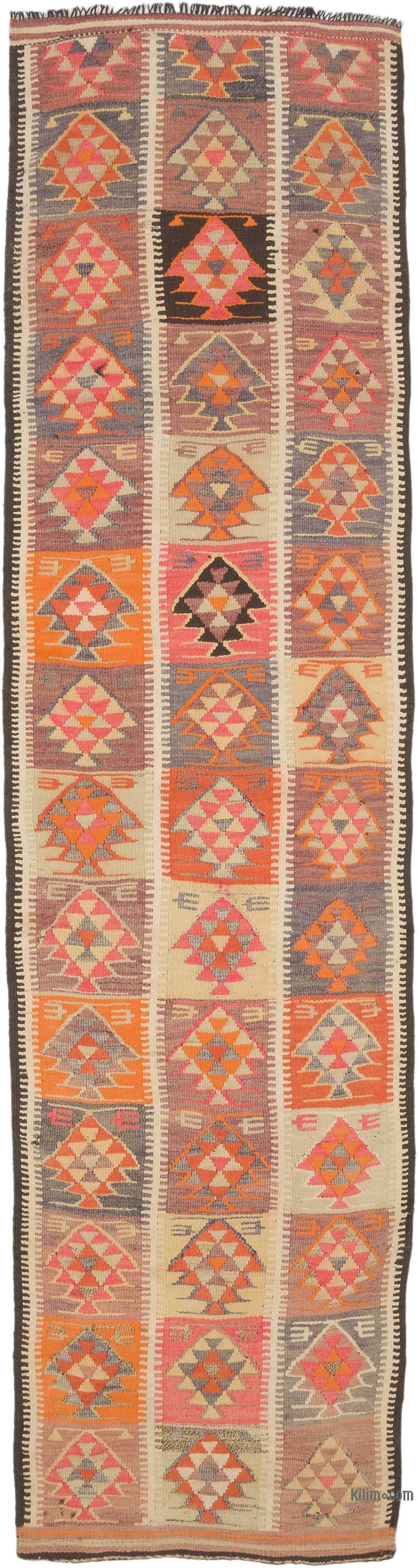 Alfombra Kilim Tribal Vintage - 94 cm x 350 cm - K0070915