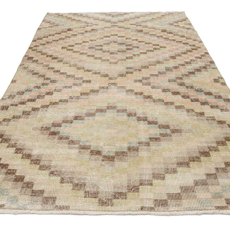 Vintage Turkish Hand-Knotted Rug - 4' 8" x 7' 10" (56" x 94") - K0070942