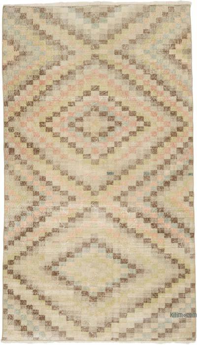 Vintage Turkish Hand-Knotted Rug - 4' 8" x 7' 10" (56" x 94")