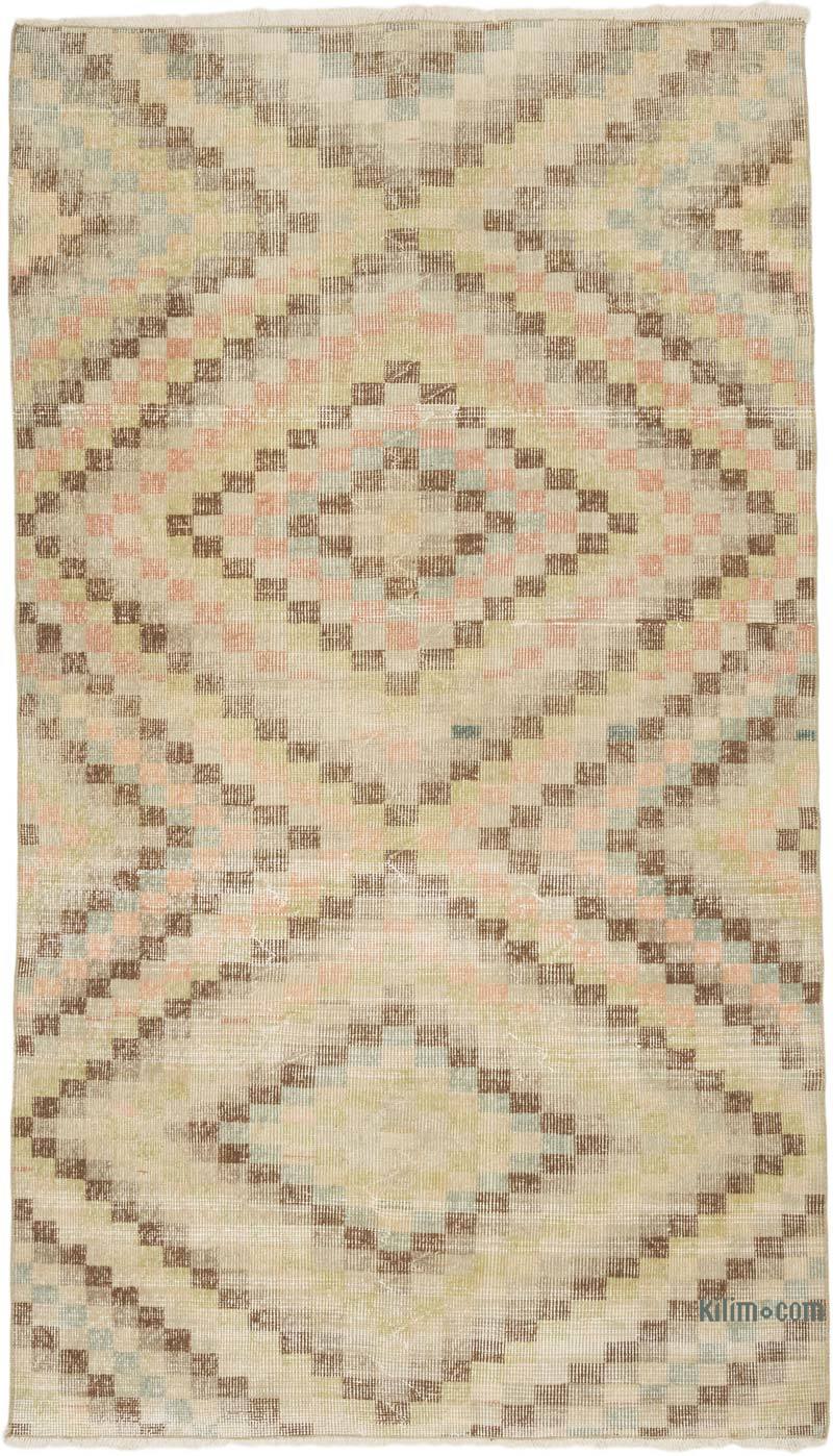 Vintage Turkish Hand-Knotted Rug - 4' 8" x 7' 10" (56" x 94") - K0070942