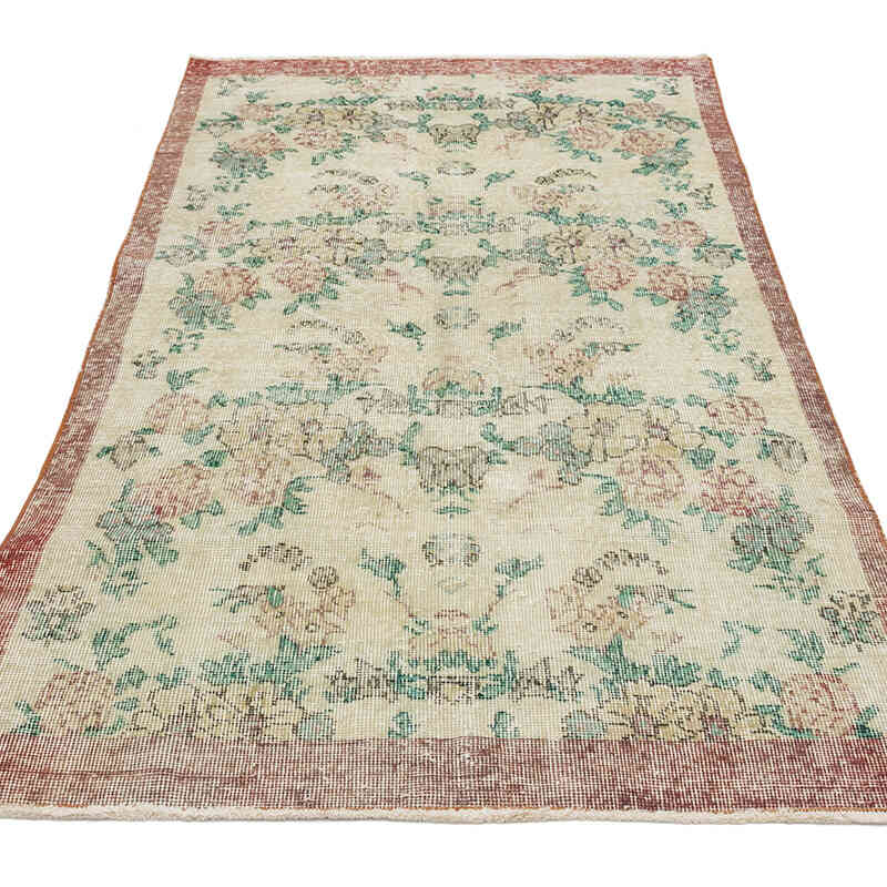 El Dokuma Vintage Halı - 107 cm x 196 cm - K0070943