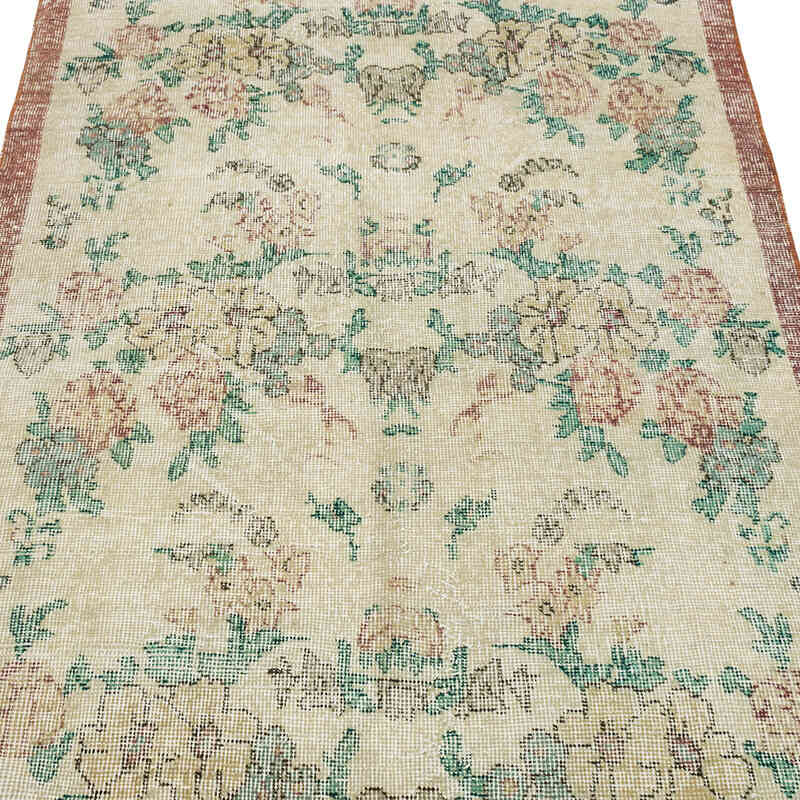 El Dokuma Vintage Halı - 107 cm x 196 cm - K0070943